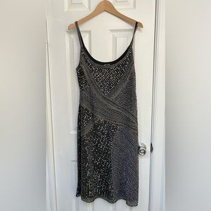 Bejeweled cocktail dress